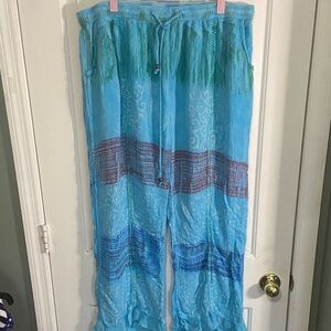 Shoreline Light Blue Fabric with Elastic Detail